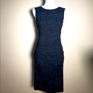 Sexy dark grey ruched Atelier Nicole Miller dress